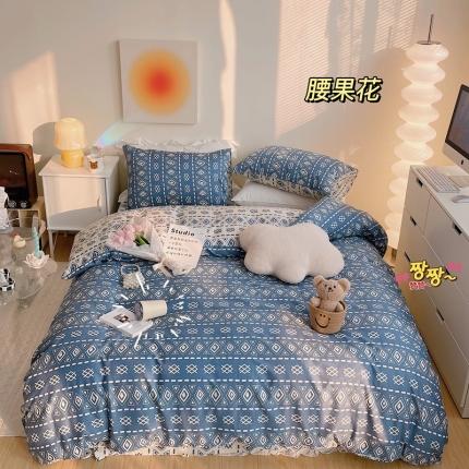 91家纺网 家纺一手货源 找家纺 （总）顾里 2022新款13372全棉四件套-几何渐变