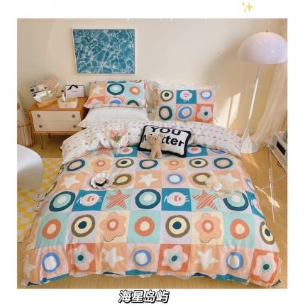 91家纺网 家纺一手货源 找家纺 （总）顾里 2022新款13372全棉四件套-卡通