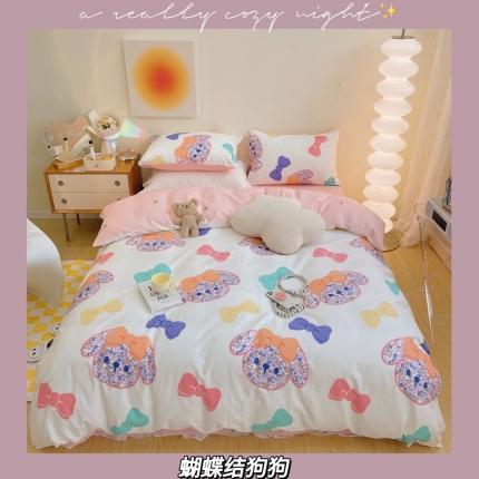 91家纺网 家纺一手货源 找家纺 （总）顾里 2022新款13372全棉四件套-卡通