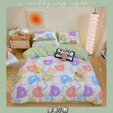 91家纺网 家纺一手货源 找家纺 （总）顾里 2022新款13372全棉四件套-卡通