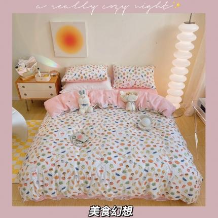 91家纺网 家纺一手货源 找家纺 （总）顾里 2022新款13372全棉四件套-卡通