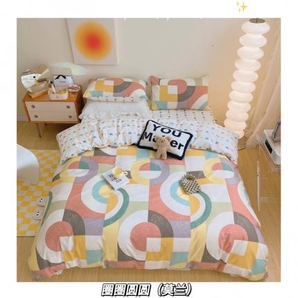 91家纺网 家纺一手货源 找家纺 （总）顾里 2022新款13372全棉四件套-卡通