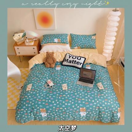 91家纺网 家纺一手货源 找家纺 （总）顾里 2022新款13372全棉四件套-卡通