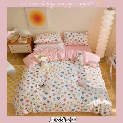 91家纺网 家纺一手货源 找家纺 （总）顾里 2022新款13372全棉四件套-卡通