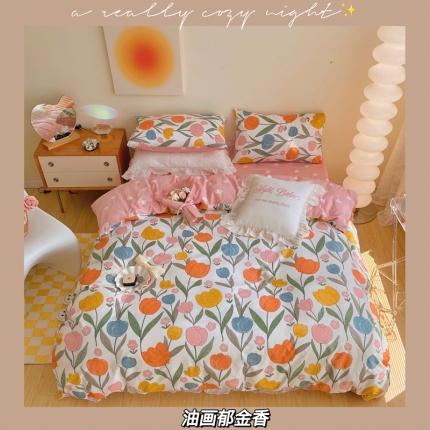 91家纺网 家纺一手货源 找家纺 （总）顾里 2022新款13372全棉四件套-卡通