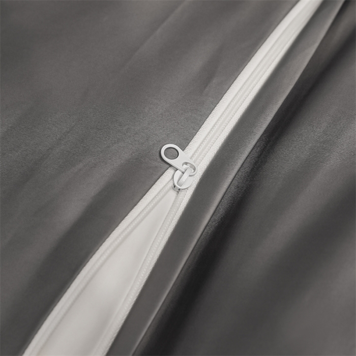 91家纺网 家纺一手货源 找家纺 蓝巢家纺 2022新款100支长绒棉四件套 邂逅-山灰