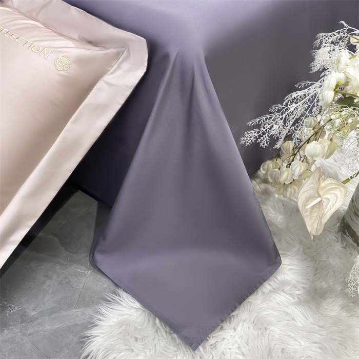 91家纺网 家纺一手货源 找家纺 蓝巢家纺 2022新款100支长绒棉四件套 邂逅-香叶粉