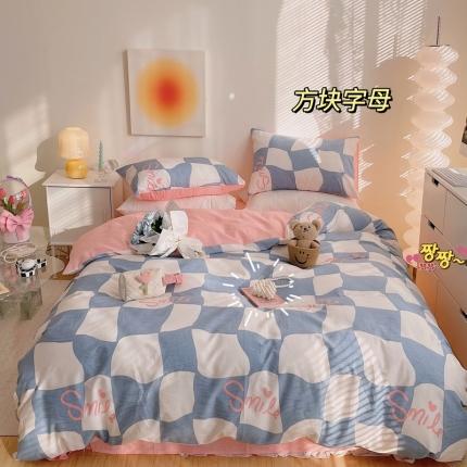 91家纺网 家纺一手货源 找家纺 （总）顾里 2022新款13372全棉四件套-小清新