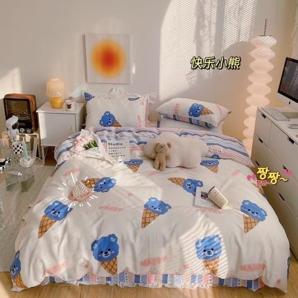 91家纺网 家纺一手货源 找家纺 （总）顾里 2022新款13372全棉四件套-治 愈卡通