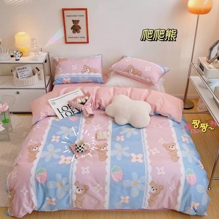 91家纺网 家纺一手货源 找家纺 （总）顾里 2022新款13372全棉四件套-治 愈卡通