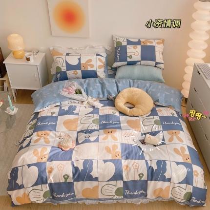 91家纺网 家纺一手货源 找家纺 （总）顾里 2022新款13372全棉四件套-治 愈卡通