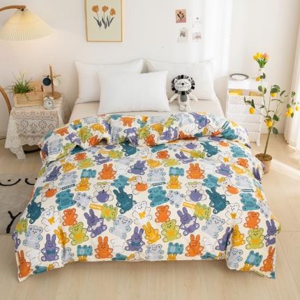 91家纺网 家纺一手货源 找家纺 （总）首爱家纺 2025新款直播款全棉13070纯棉斜纹被套