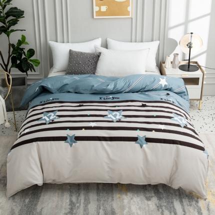 91家纺网 家纺一手货源 找家纺 （总）首爱家纺 2025新款直播款全棉13070纯棉斜纹被套