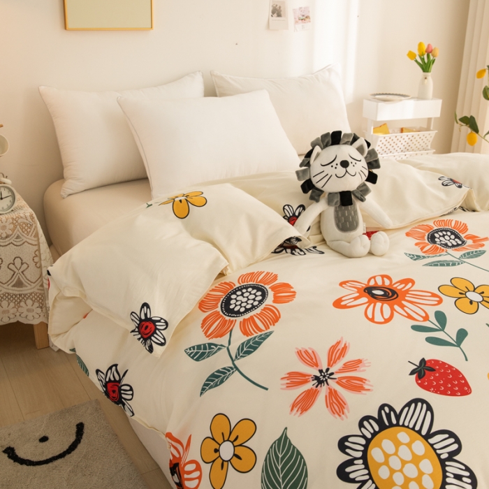 91家纺网 家纺一手货源 找家纺 首爱家纺 2025新款直播款全棉13070纯棉斜纹被套 佳丽斯