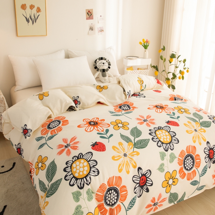 91家纺网 家纺一手货源 找家纺 首爱家纺 2025新款直播款全棉13070纯棉斜纹被套 佳丽斯