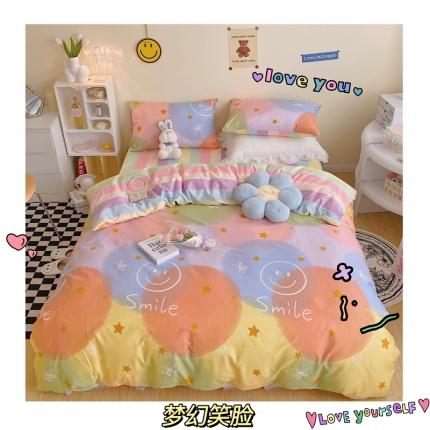 91家纺网 家纺一手货源 找家纺 （总）顾里 2022新款13372全棉四件套-治 愈卡通