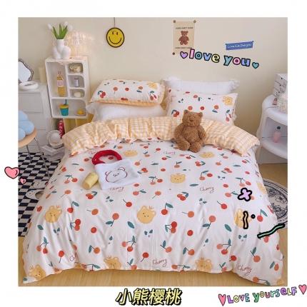 91家纺网 家纺一手货源 找家纺 （总）顾里 2022新款13372全棉四件套-治 愈卡通