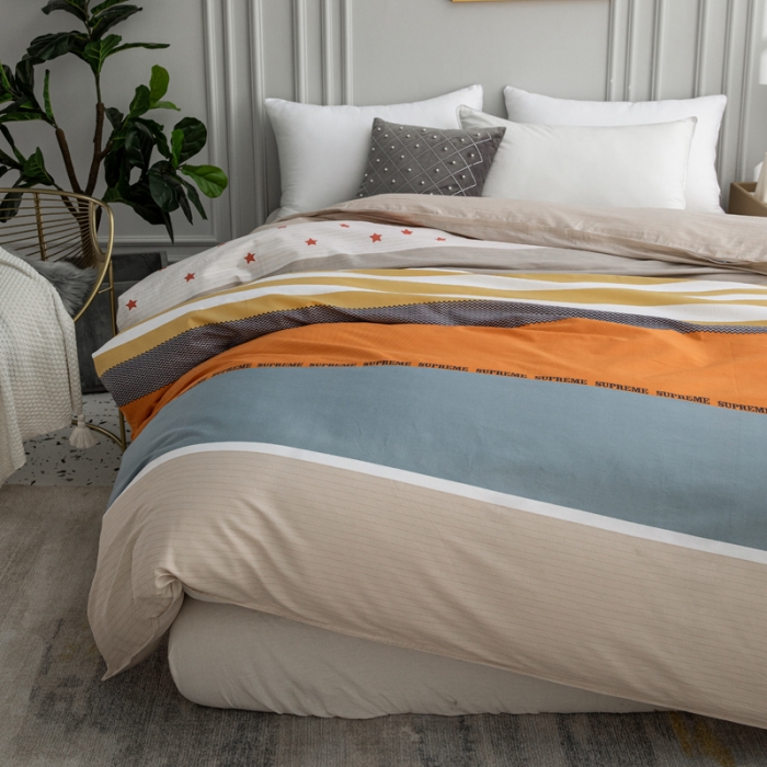 91家纺网 家纺一手货源 找家纺 首爱家纺 2025新款直播款全棉13070纯棉斜纹被套 漫步时光