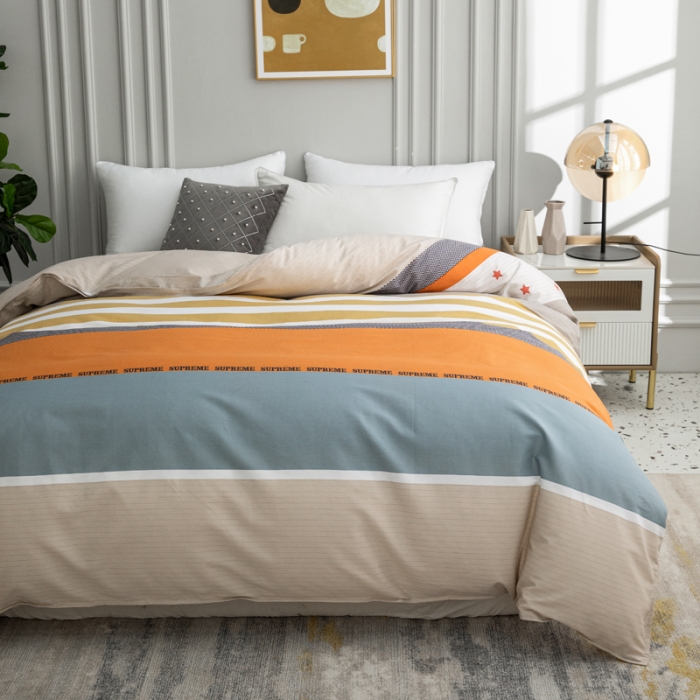 91家纺网 家纺一手货源 找家纺 首爱家纺 2025新款直播款全棉13070纯棉斜纹被套 漫步时光