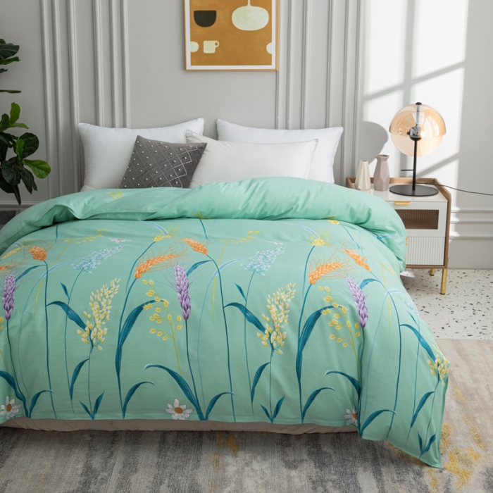 91家纺网 家纺一手货源 找家纺 首爱家纺 2025新款直播款全棉13070纯棉斜纹被套 幸福驿站