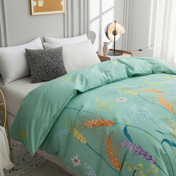 91家纺网 家纺一手货源 找家纺 首爱家纺 2025新款直播款全棉13070纯棉斜纹被套 幸福驿站