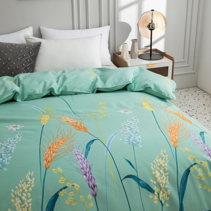 91家纺网 家纺一手货源 找家纺 首爱家纺 2025新款直播款全棉13070纯棉斜纹被套 幸福驿站