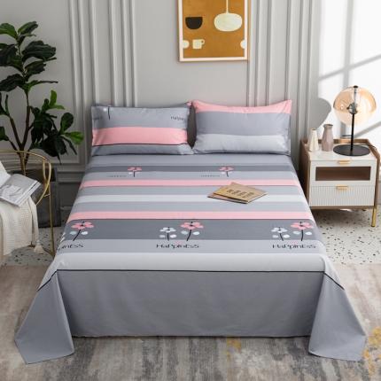 91家纺网 家纺一手货源 找家纺 （总）首爱2025新款直播款13070纯全棉斜纹老粗布磨毛单品床单单件