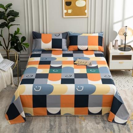 91家纺网 家纺一手货源 找家纺 （总）首爱2025新款直播款13070纯全棉斜纹老粗布磨毛单品床单单件