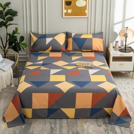 91家纺网 家纺一手货源 找家纺 （总）首爱2025新款直播款13070纯全棉斜纹老粗布磨毛单品床单单件