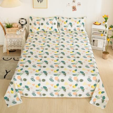 91家纺网 家纺一手货源 找家纺 （总）首爱2025新款直播款13070纯全棉斜纹老粗布磨毛单品床单单件