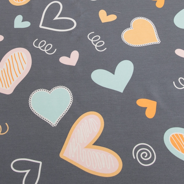 91家纺网 家纺一手货源 找家纺 首爱家纺 2025新款直播款13070纯棉斜纹床单全棉 爱意满满