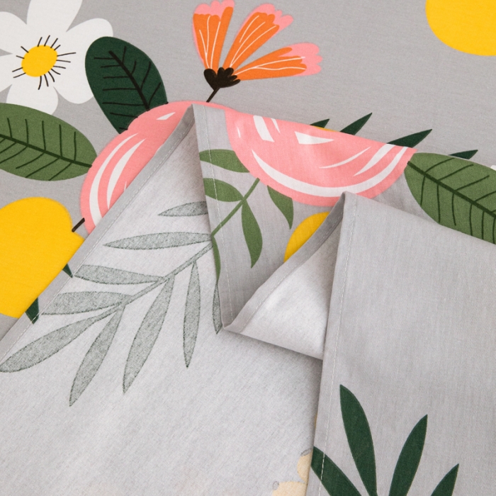 91家纺网 家纺一手货源 找家纺 首爱家纺 2025新款直播款13070纯棉斜纹床单全棉 百花绽放