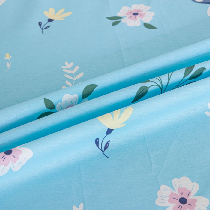 91家纺网 家纺一手货源 找家纺 首爱家纺 2025新款直播款13070纯棉斜纹床单全棉 春意盎然