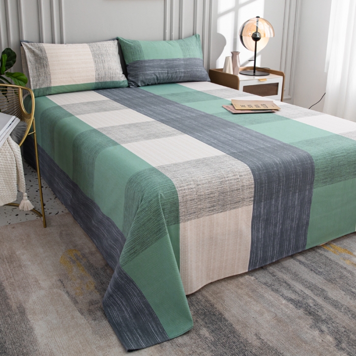 91家纺网 家纺一手货源 找家纺 首爱家纺 2025新款直播款13070纯棉斜纹床单全棉 格调人生