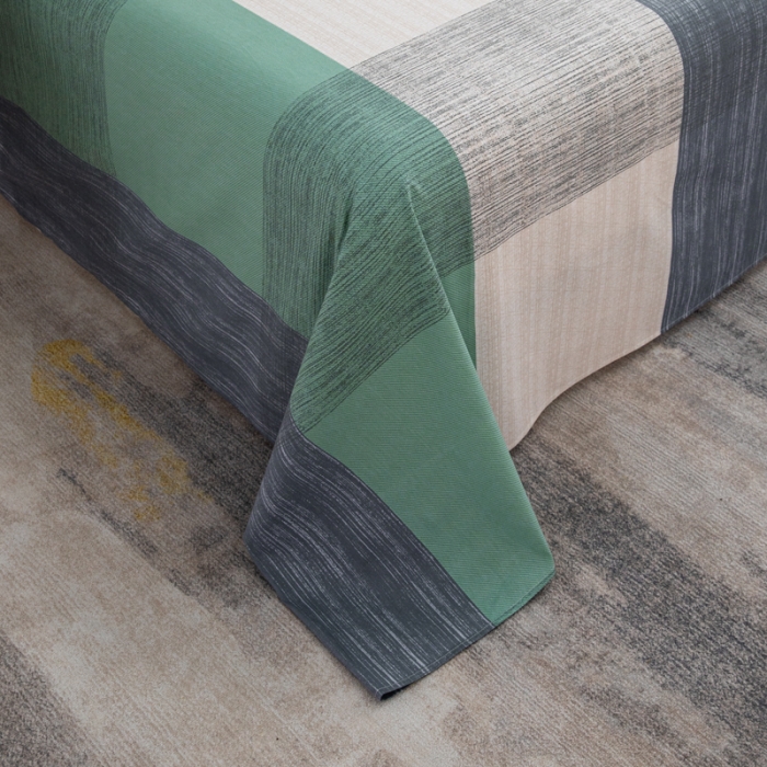 91家纺网 家纺一手货源 找家纺 首爱家纺 2025新款直播款13070纯棉斜纹床单全棉 格调人生