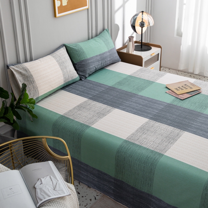 91家纺网 家纺一手货源 找家纺 首爱家纺 2025新款直播款13070纯棉斜纹床单全棉 格调人生