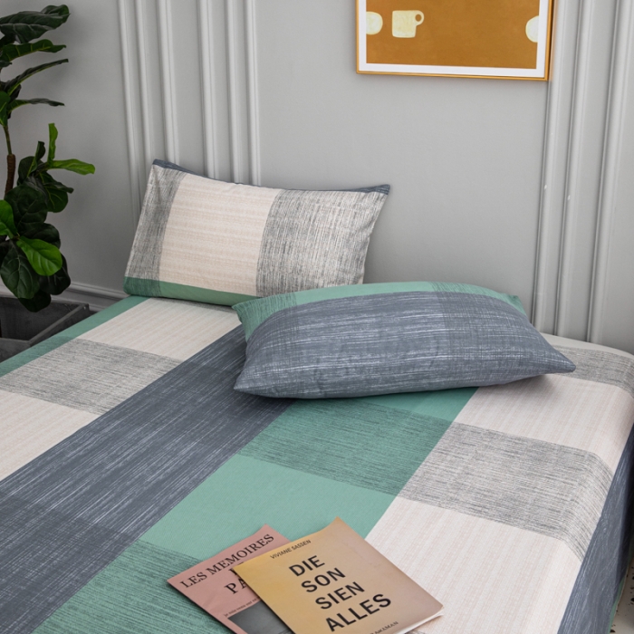 91家纺网 家纺一手货源 找家纺 首爱家纺 2025新款直播款13070纯棉斜纹床单全棉 格调人生