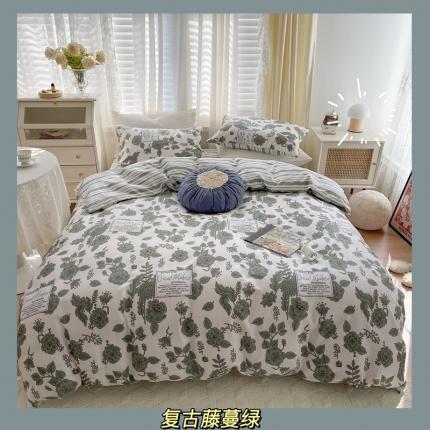 91家纺网 家纺一手货源 找家纺 （总）顾里 2022新款13372全棉四件套-韩系全棉影棚图