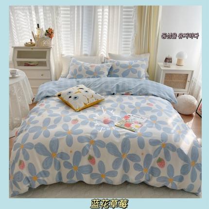 91家纺网 家纺一手货源 找家纺 （总）顾里 2022新款13372全棉四件套-韩系全棉影棚图