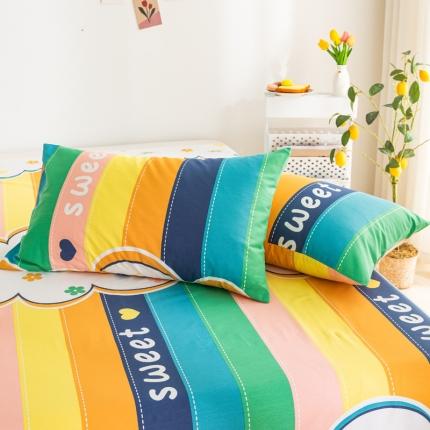 91家纺网 家纺一手货源 找家纺 （总）首爱家纺 2025新款13070纯棉斜纹枕套全棉一对