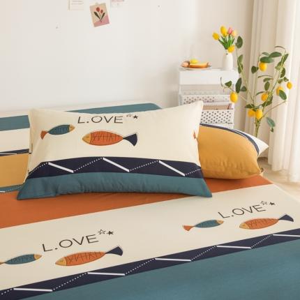 91家纺网 家纺一手货源 找家纺 （总）首爱家纺 2025新款13070纯棉斜纹枕套全棉一对