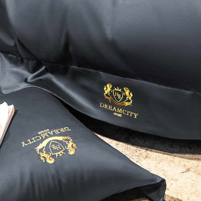 91家纺网 家纺一手货源 找家纺 蓝巢家纺 2022新款60支长绒棉四件套 皇家-黛蓝