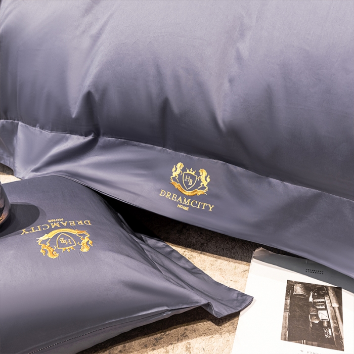 91家纺网 家纺一手货源 找家纺 蓝巢家纺 2022新款60支长绒棉四件套 皇家-罗兰紫