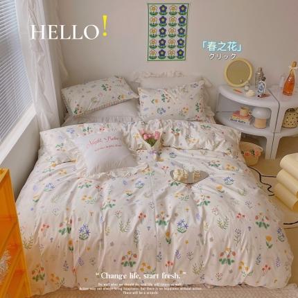 91家纺网 家纺一手货源 找家纺 （总）顾里 2022新款浪漫碎花全棉四件套