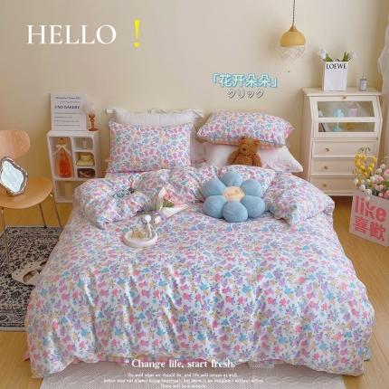 91家纺网 家纺一手货源 找家纺 （总）顾里 2022新款浪漫碎花全棉四件套