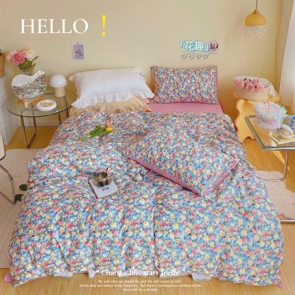 91家纺网 家纺一手货源 找家纺 （总）顾里 2022新款浪漫碎花全棉四件套