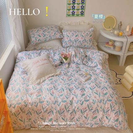 91家纺网 家纺一手货源 找家纺 （总）顾里 2022新款浪漫碎花全棉四件套