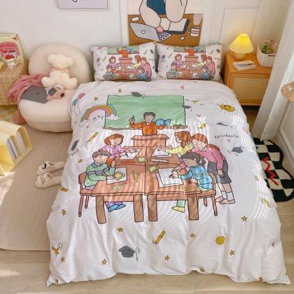 窝米 2022新款春季13372大版卡通全棉系列 拜托了老师