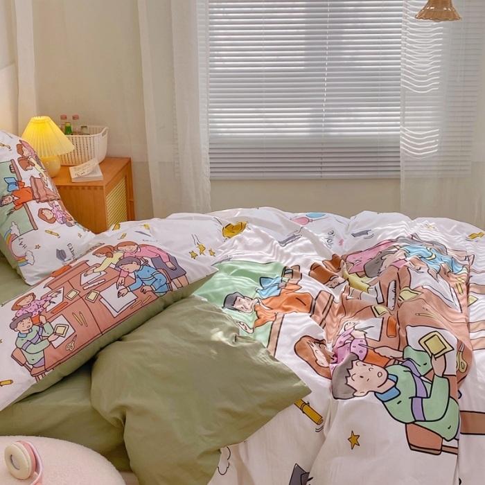 91家纺网 家纺一手货源 找家纺 窝米 2022新款春季13372大版卡通全棉系列 拜托了老师