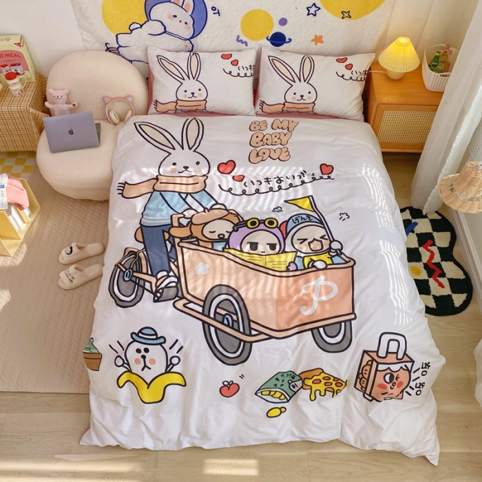 91家纺网 家纺一手货源 找家纺 窝米 2022新款春季13372大版卡通全棉系列 彼得兔